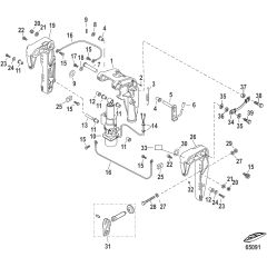 Clamp Brackets/Swivel Bracket Power Tilt