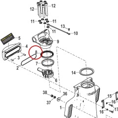 Mercury - Power Trim Transom Assembly Seal - Quicksilver - 26-8M0217558