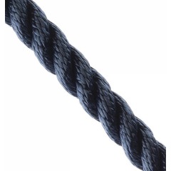 Polyester 3-Strand Mooring / Anchor Rope (Southern Ropes) - Navy 14mm - Per Meter