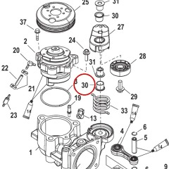 Mercury - BEARING Flanged - Quicksilver - 30-8570111