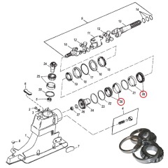 Genuine MerCruiser - Bearing Set -Alpha One Gen II (1991-1997)- 879346T30