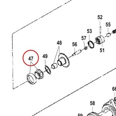 Mercury - BEARING Needle - Quicksilver - 31-8130488