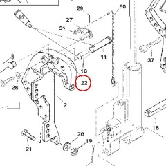 Mercury - Tilt/Lock Decal - Quicksilver - 37-830253