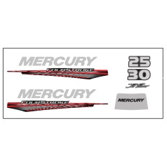 Mercury - DECAL SET Mercury 25-30 - EFI - 37-8M0161227