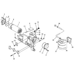 Fresh water cooler parts