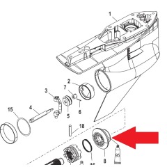 Mercury - GEAR ASSEMBLY Reverse Verado 6-Cyl - Quicksilver - 43-892809A02