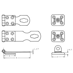 Talamex - HASP 64 MM - 43.456.164