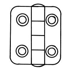 Talamex - HINGE RVS 34X38.5X2MM - 43.803.034