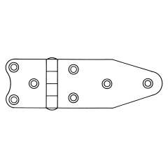 Talamex - HINGE RVS 75X40X2MM - 43.803.075