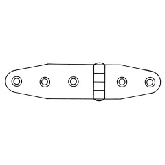 Talamex - HINGE 2MM 101X27.5MM - 43.803.101