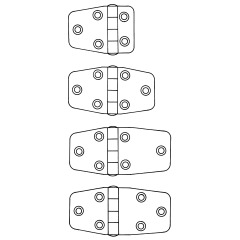 Talamex - HINGE RVS 54.5X38.5X2MM - 43.803.154