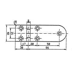 Talamex - HINGE  116X40  90° - 43.804.116