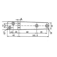 Talamex - HINGE  141.5X29  90° - 43.804.141