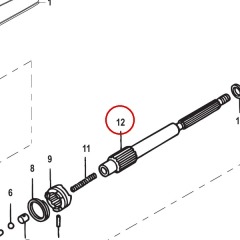 Mercury - Propeller Shaft 1.92:1 Gear Ratio - Quicksilver - 44-19513T01