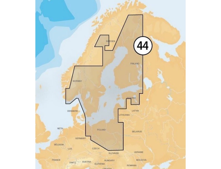 Navionics 44XG Baltic Sea microSD with SD adapter Navionics 44XG Baltic Sea microSD with SD adapter