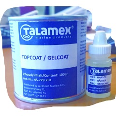 Talamex - TOPCOAT TRANSPARENT 100GR + 6GR MEK - 45.729.201