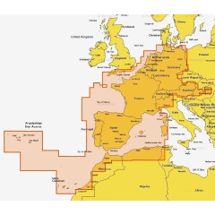Navionics Plus CHART 46XG MSD CARD WITH SD ADAPTER - Europe West