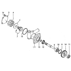 4JH2E Water Pump Parts