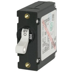 Blue Sea - A-Series Circuit Breaker - 50amp - White Toggle - 7230