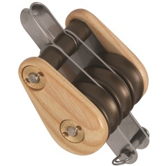 Barton - Triple - Fixed Eye - Becket - Classic Wooden Block S1 - 53230