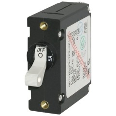 Blue Sea - A-Series Circuit Breaker - 5amp - White Toggle - 7202