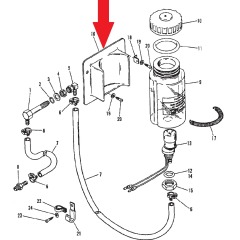 MerCruiser - BRACKET Oil Reservoir Alpha 1 Gen1 - 678961