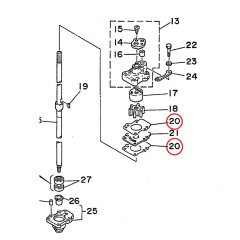 Genuine YAMAHA Water Pump Gasket 15D - 682-44315-A0 