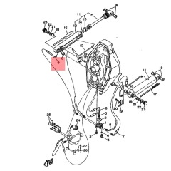 YAMAHA Hydra-drive - DE-DHD - Trim Hose - 6T4-4383H-01