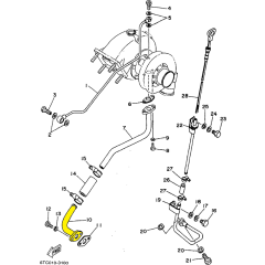 YAMAHA Hydra-drive - ME370 ME372 STi - Oil Drain Pipe 2 - 6TC-13432-00-00