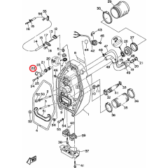 YAMAHA Hydra-drive - DE-DHD - Water Connector - 6U0-12573-00