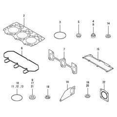 Yanmar - Gasket Set Assembly 3TNV76 - 719717-92605