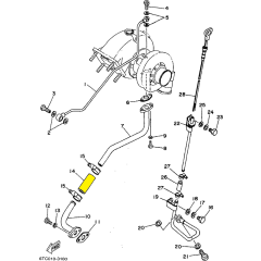 YAMAHA Hydra-drive - ME370 ME372 STi - Hose Oil - 71Y-13464-A0