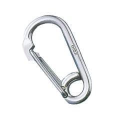 Talamex - 316 Stainless Oval Carabiner with Eye - 8mm - 74.229.081