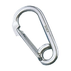Talamex - 316 Stainless Oval Carabiner with Eye - 10mm - 74.229.102