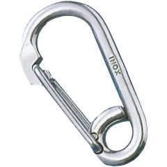 Talamex - 316 Stainless Oval Carabiner with Eye - 12mm - 74.229.122