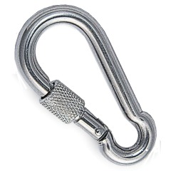 Screw lock carabiner