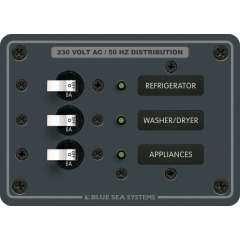 Blue Sea - AC Panel - 3 Position [European] - PN. 8158