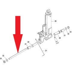 Mercury - PIN (14 mm) 25HP - 50HP - Quicksilver - 17-822481001