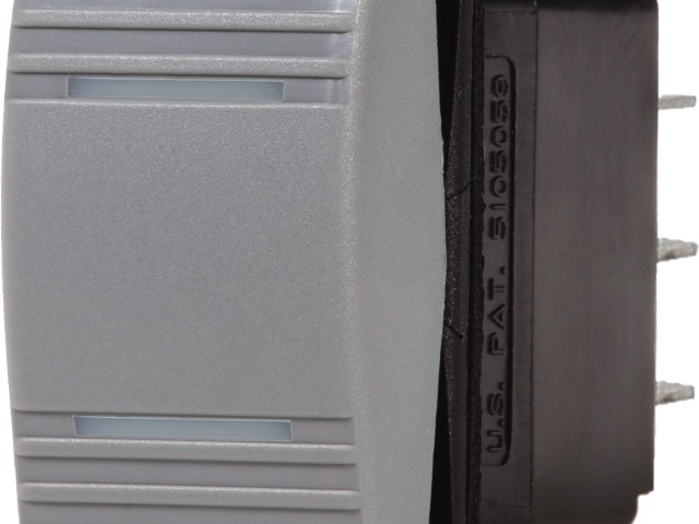 Blue Sea Contura Switch DPDT On/Off/On Grey | LKQ Aquafax