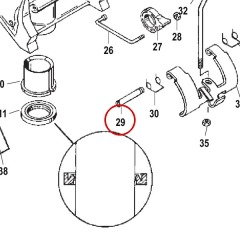 Mercury - Reverse Lock Pin - Quicksilver - 826578