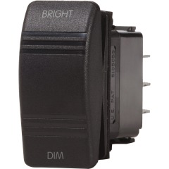 Blue Sea - Contura Dimmer Control Switch SPDT Black - (ON)-OFF-(ON) - PN. 8291