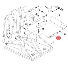 Mercury - PIN Lower Trim Cylinder Mount K-Plane - Quicksilver - 847197