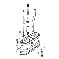 Mercury - HOUSING-EXTENSION KIT X-Long 25HP 30HP 2-Stroke - Quicksilver - 853784T01