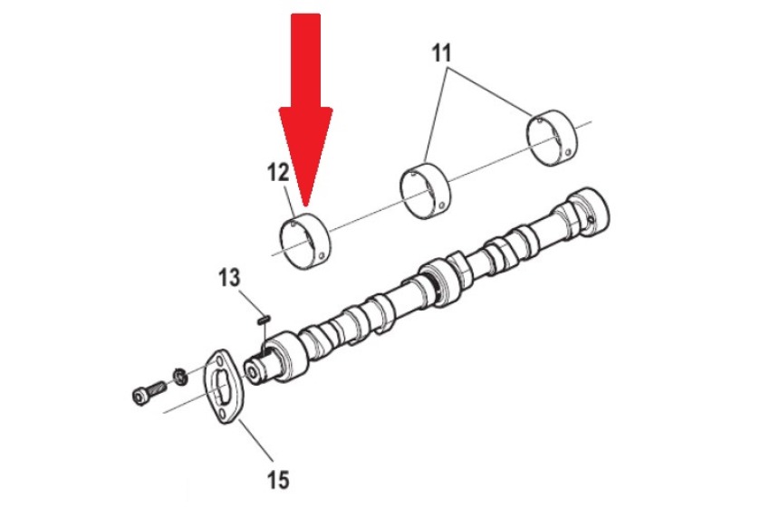 MerCruiser CMD CAM BEARING (Standard) 2.8 ES IE Quicksilver 23
