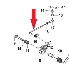 Mercury - THROTTLE LINK 40 Lightning - Quicksilver - 8M0054756