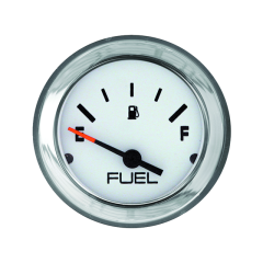 Mercury - FUEL LEVEL GAUGE White Face, Black Graduations, Chrome Bezel - Quicksilver - 79-895291A41