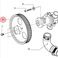 Mercury - PULLEY CMD 2.8L - Quicksilver - 879150099