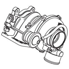 MerCruiser CMD - TURBOCHARGER 2.0L  - Quicksilver - 898101739