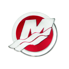 Mercury - DECAL M-Icon, Red, 39mm - EFI - 37-8M0043700