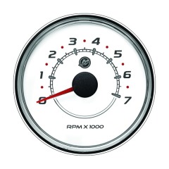 Mercury - Tachometer 7000 RPM White - Quicksilver - 79-8M0052877
